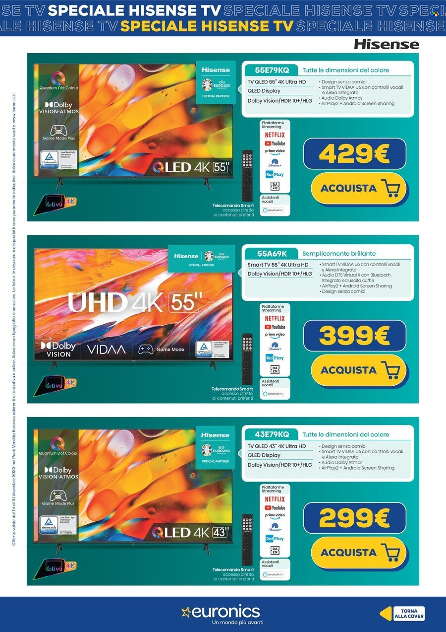 Volantino Euronics - 15/12/2023 - 31/12/2023. Pagina 3