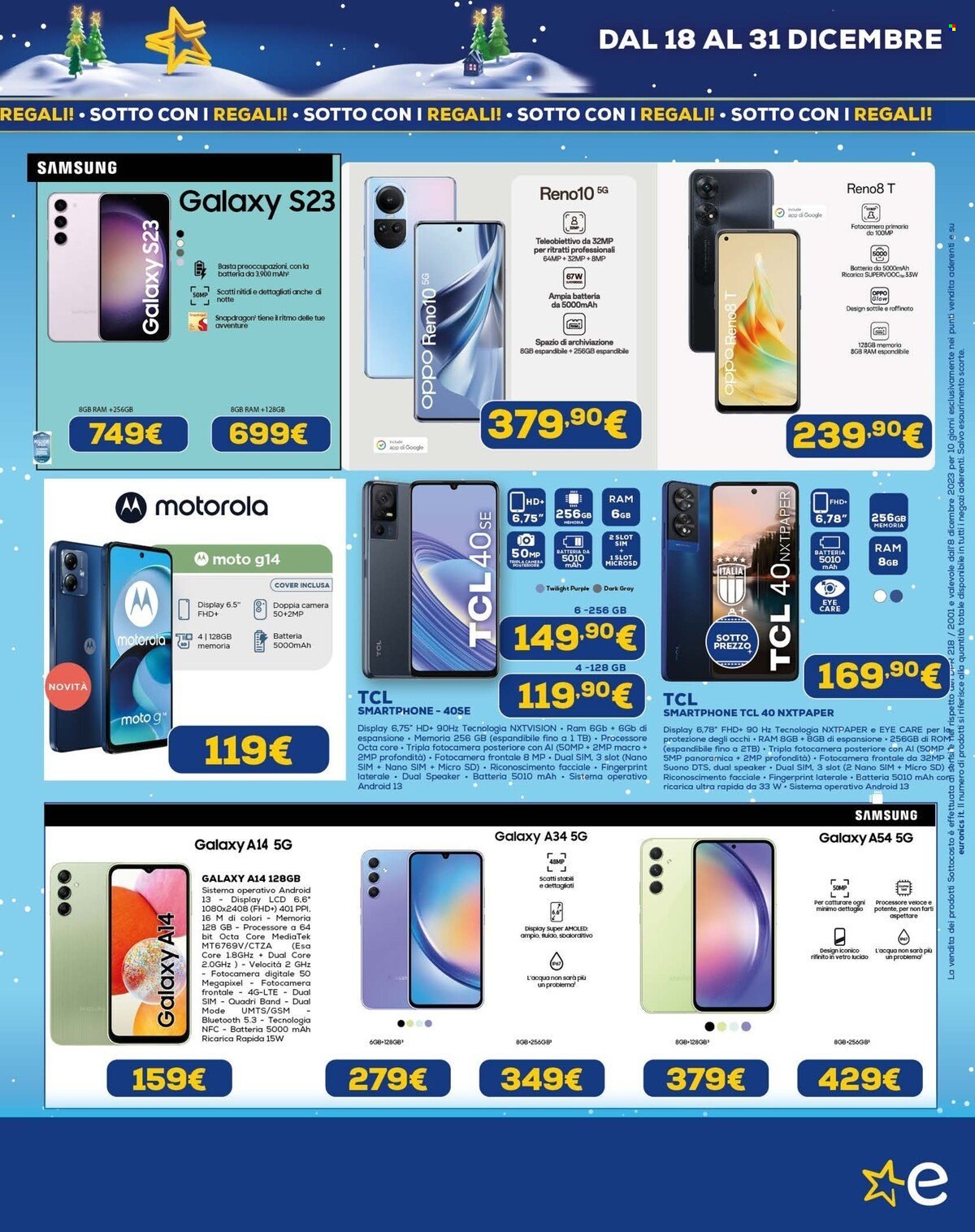 Volantino Euronics - 18/12/2023 - 31/12/2023. Pagina 5