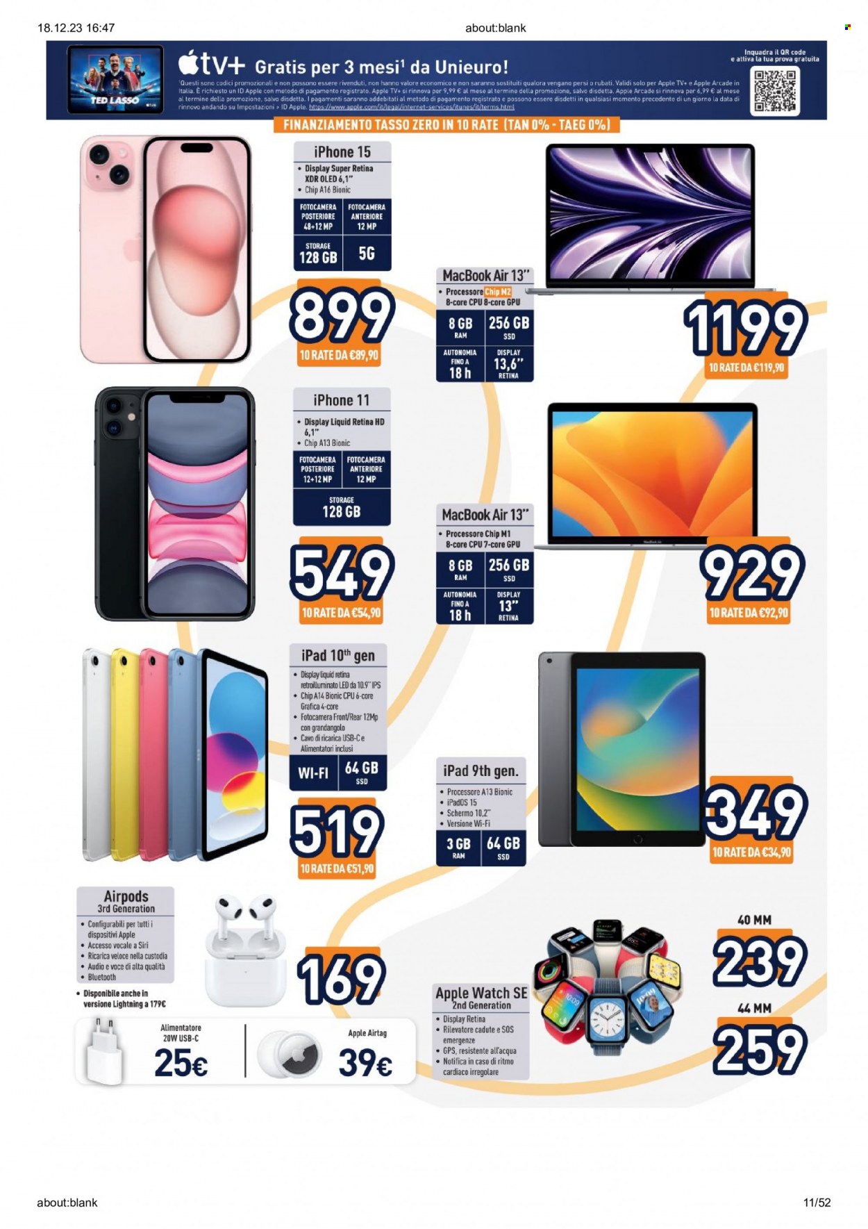 Volantino Unieuro - 17/12/2023 - 24/12/2023. Pagina 11