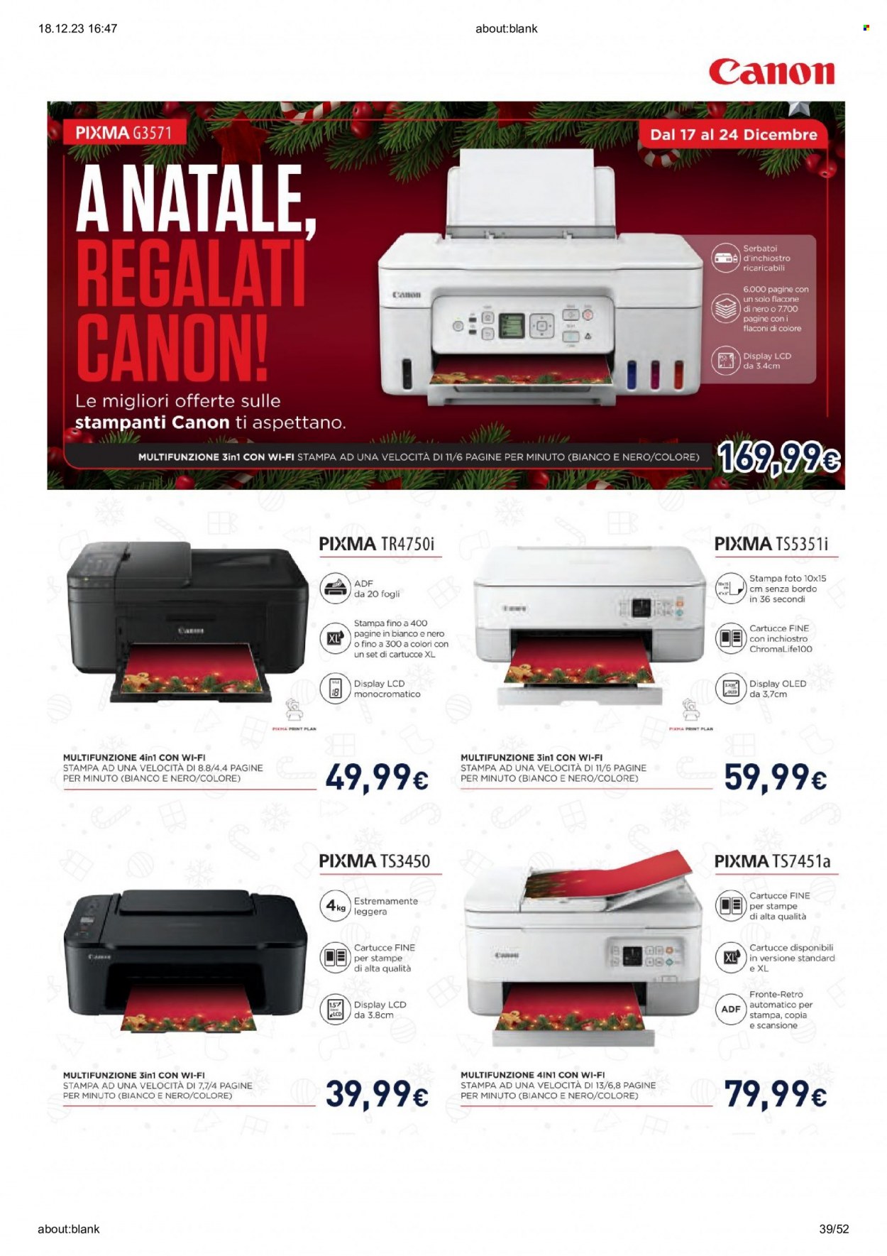 Volantino Unieuro - 17/12/2023 - 24/12/2023. Pagina 39