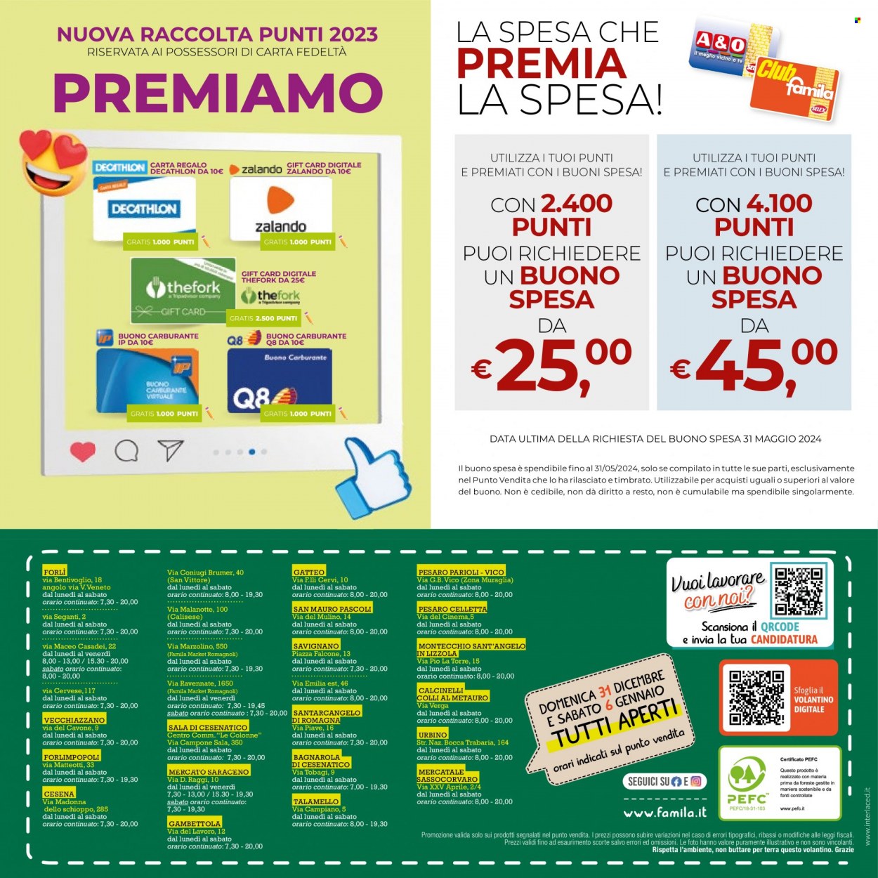 Volantino Famila - 28/12/2023 - 10/1/2024. Pagina 20