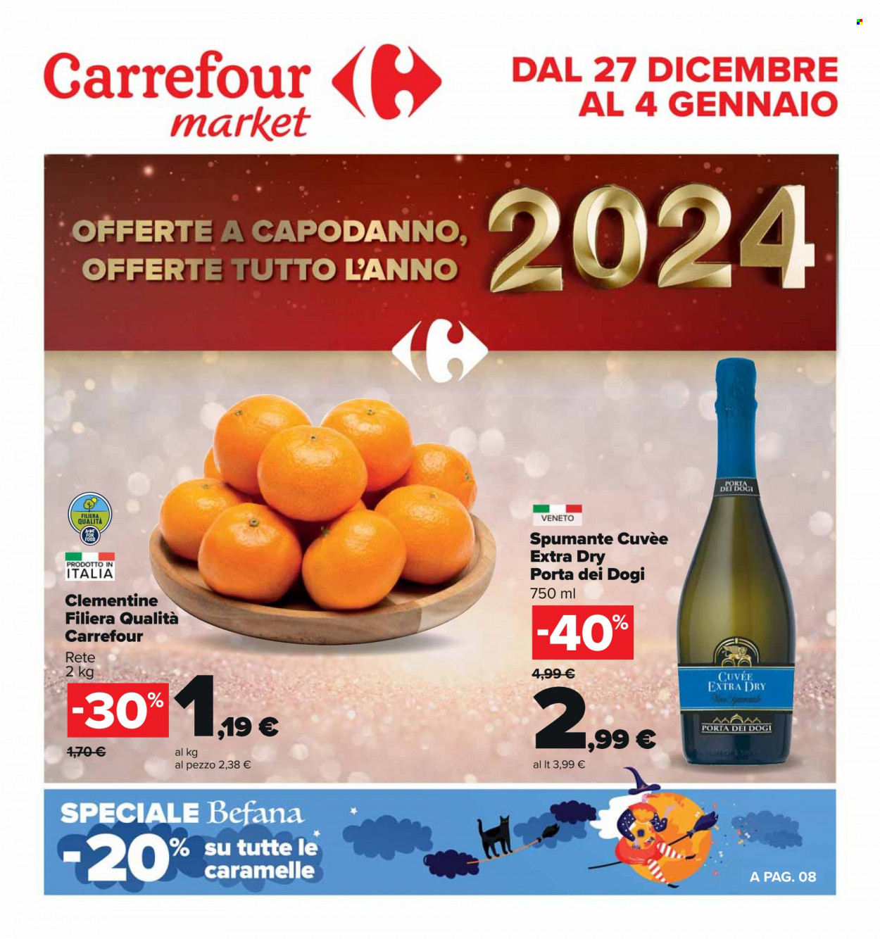 Volantino Carrefour - 27/12/2023 - 4/1/2024. Pagina 1