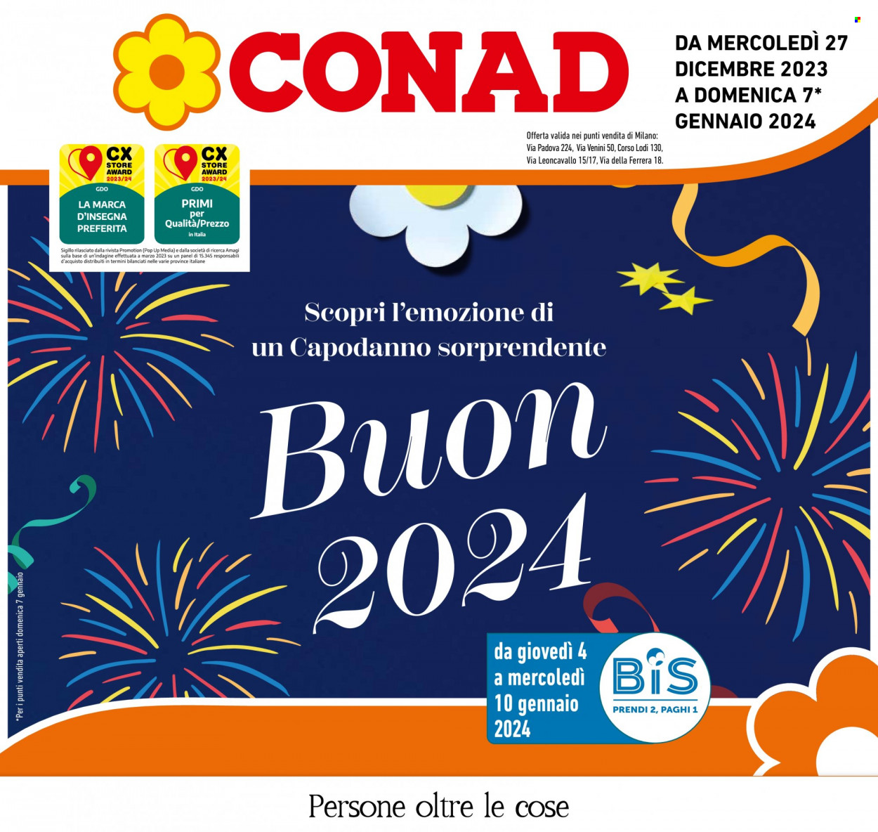 Volantino Conad - 27/12/2023 - 7/1/2024. Pagina 1