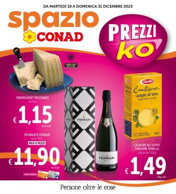 Volantino Spazio Conad - 19/12/2023 - 31/12/2023.
