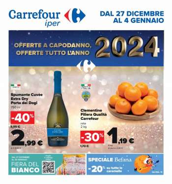 Volantino Carrefour - 27/12/2023 - 4/1/2024.