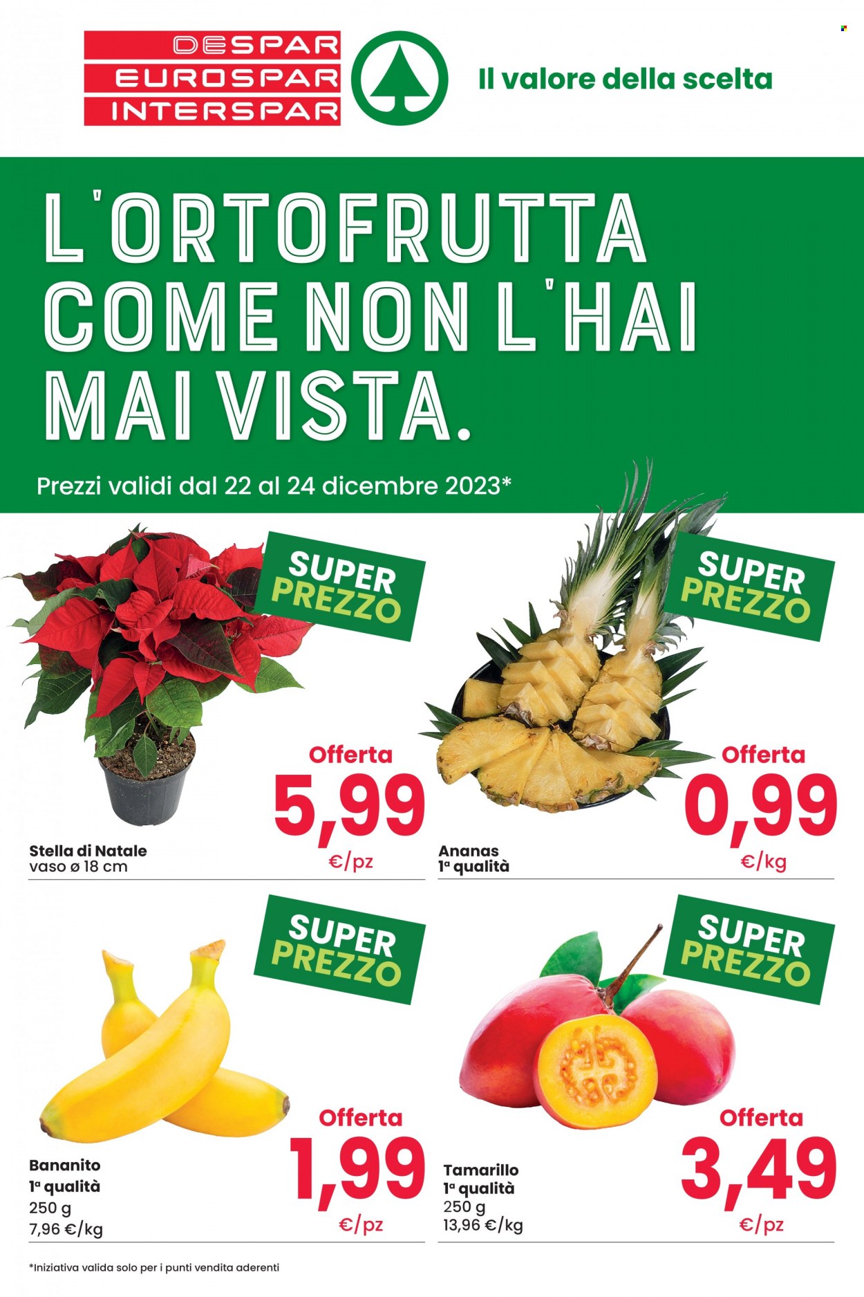 Volantino Despar - 22/12/2023 - 24/12/2023. Pagina 1