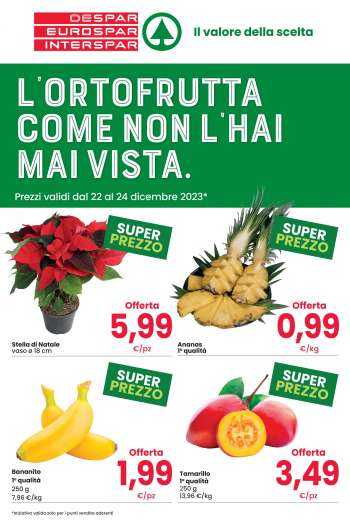 Volantino Eurospar - 22/12/2023 - 24/12/2023.