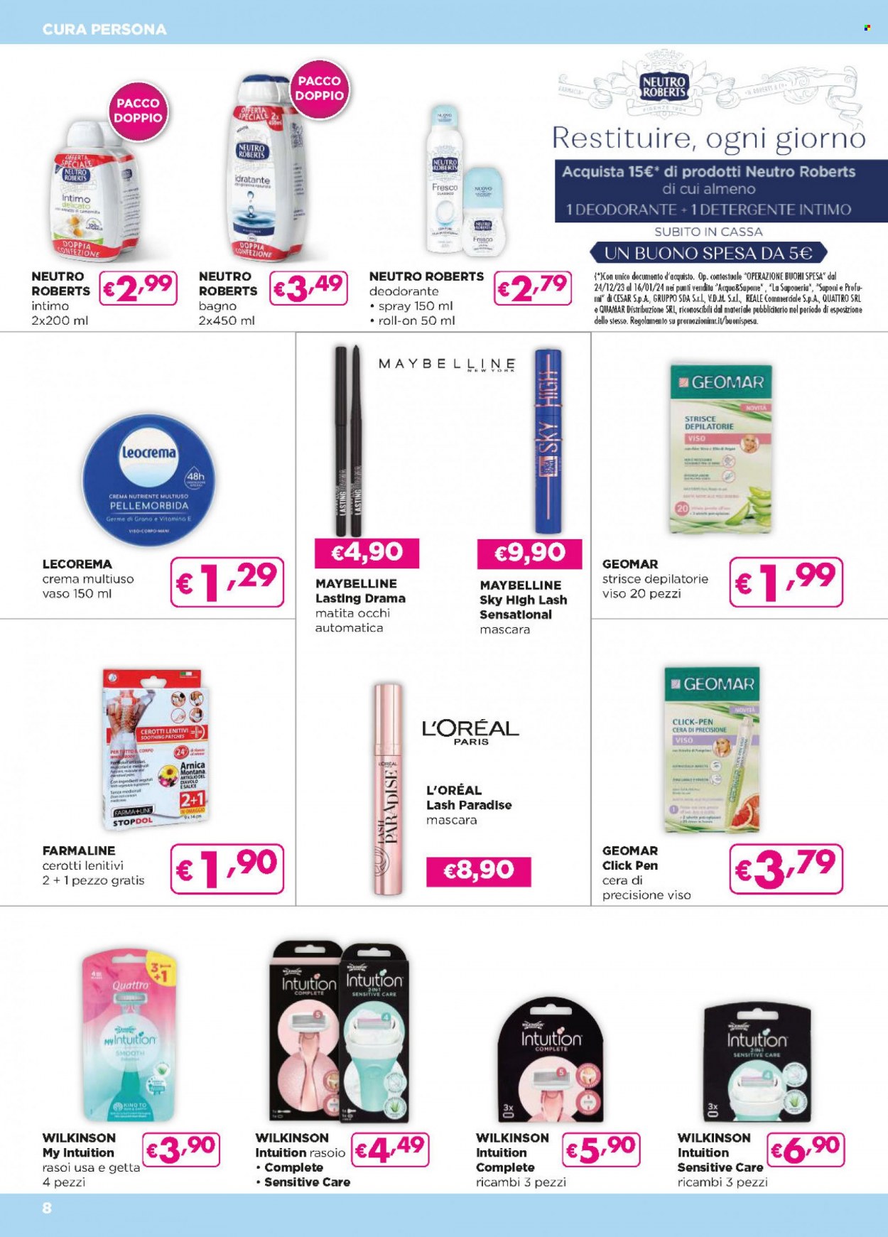 Volantino Acqua & Sapone - 29/12/2023 - 16/1/2024. Pagina 8