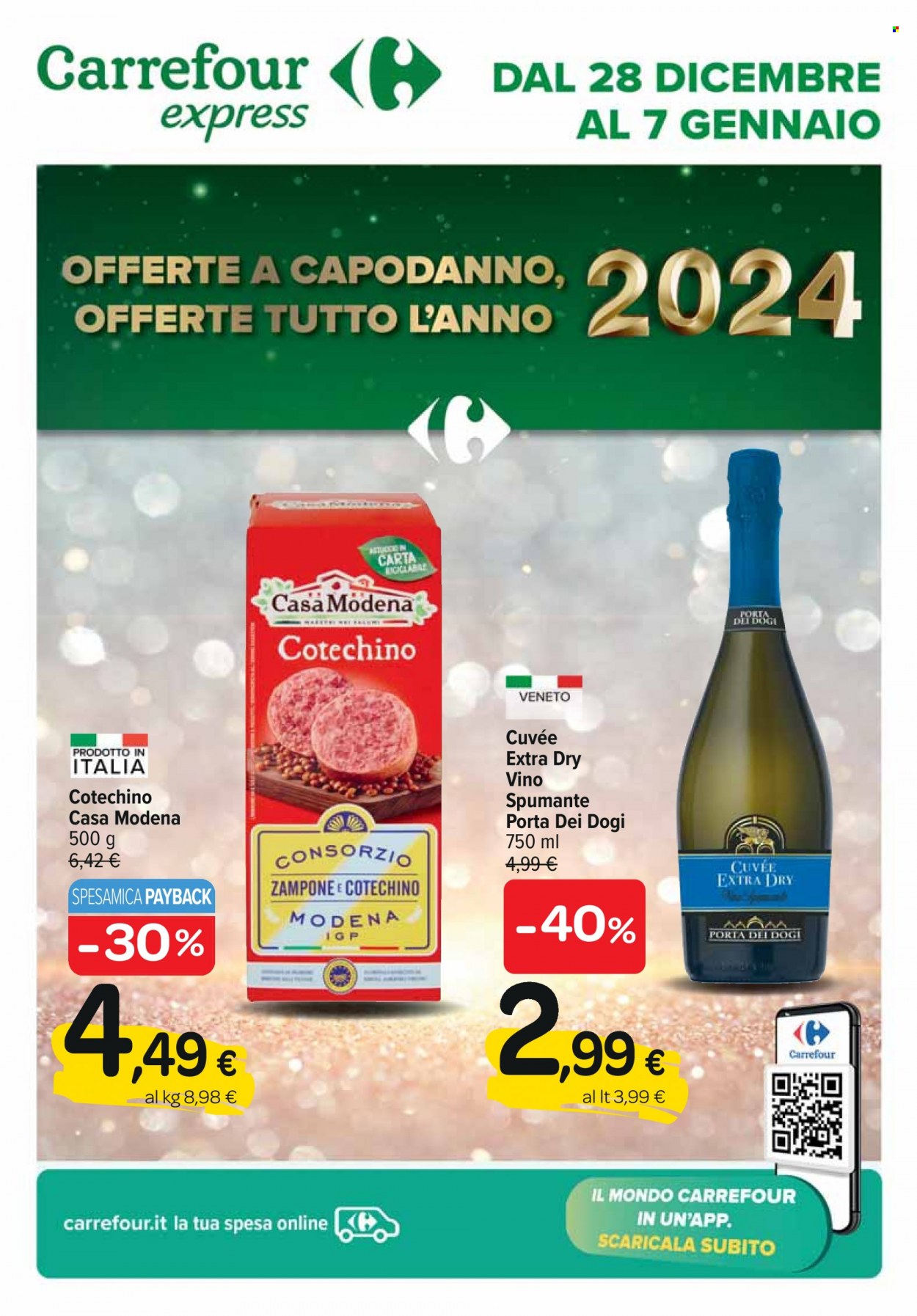 Volantino Carrefour - 28/12/2023 - 7/1/2024. Pagina 1