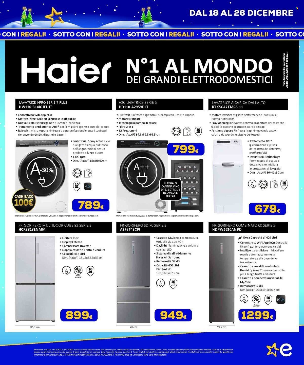 Volantino Euronics - 18/12/2023 - 26/12/2023. Pagina 25