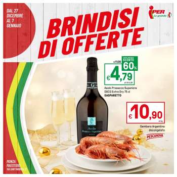 Volantino Iper, La grande i - 27/12/2023 - 7/1/2024.