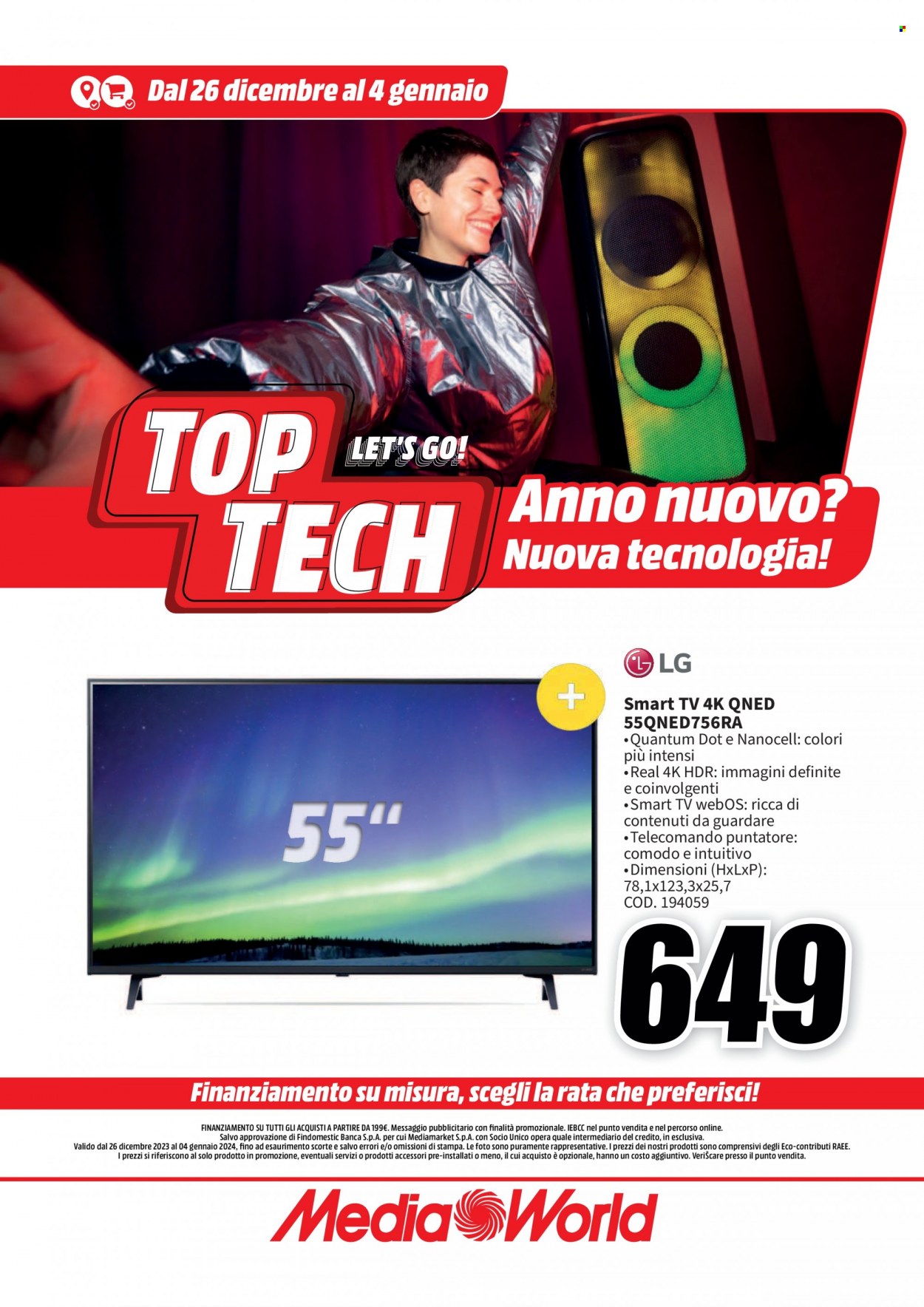 Volantino MediaWorld - 26/12/2023 - 4/1/2024. Pagina 4