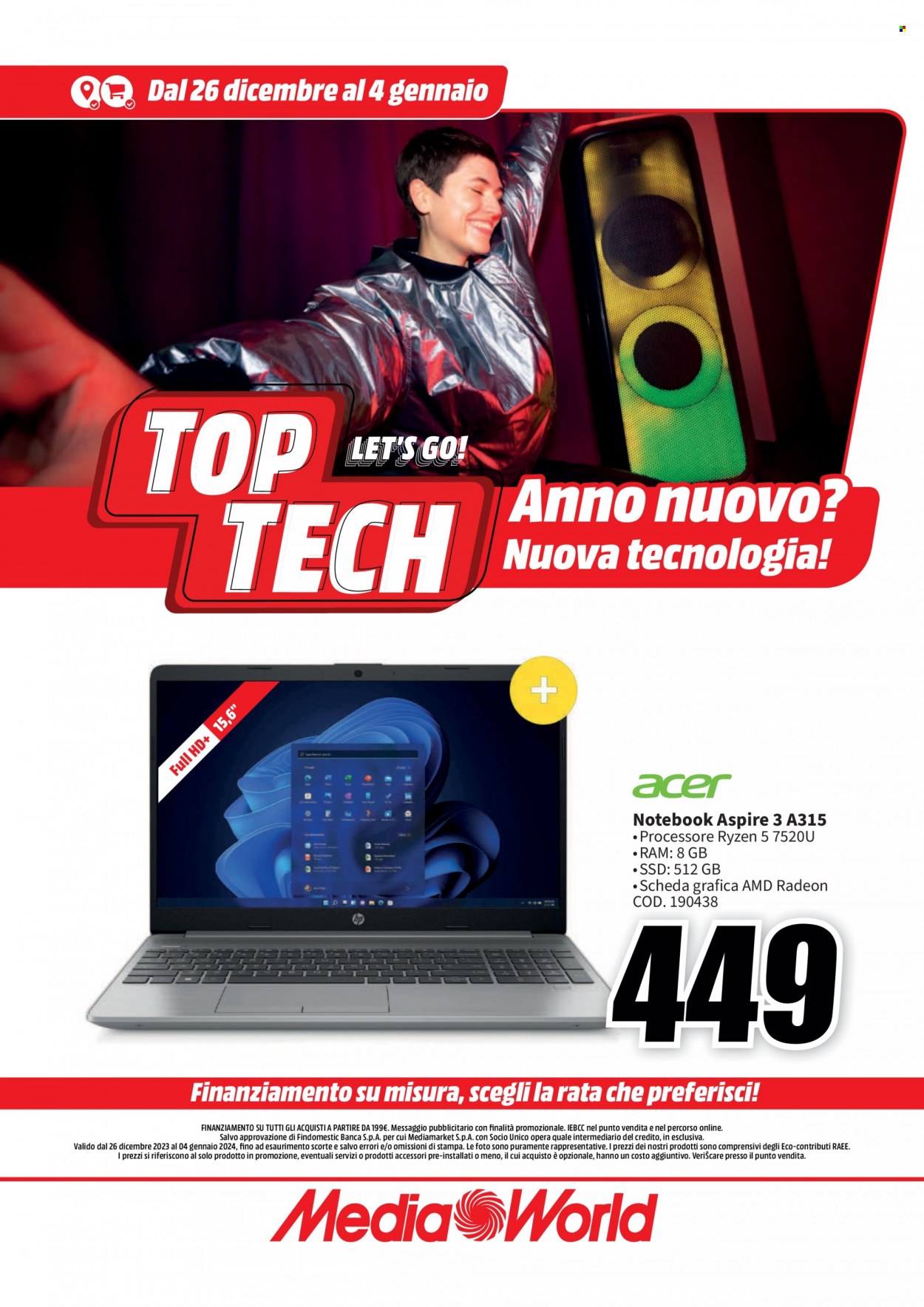 Volantino MediaWorld - 26/12/2023 - 4/1/2024. Pagina 11