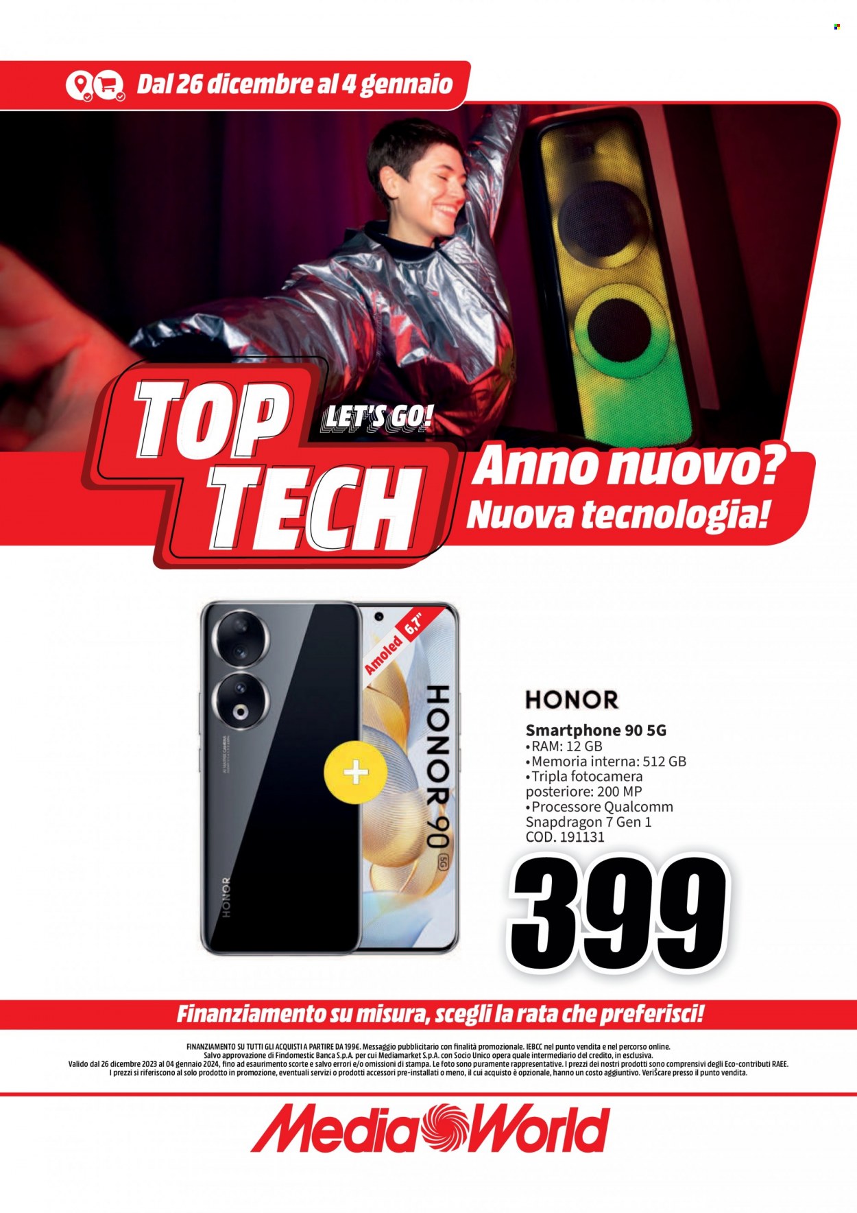 Volantino MediaWorld - 26/12/2023 - 4/1/2024. Pagina 16
