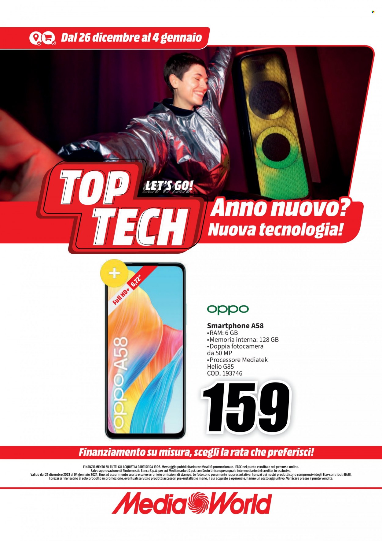 Volantino MediaWorld - 26/12/2023 - 4/1/2024. Pagina 17