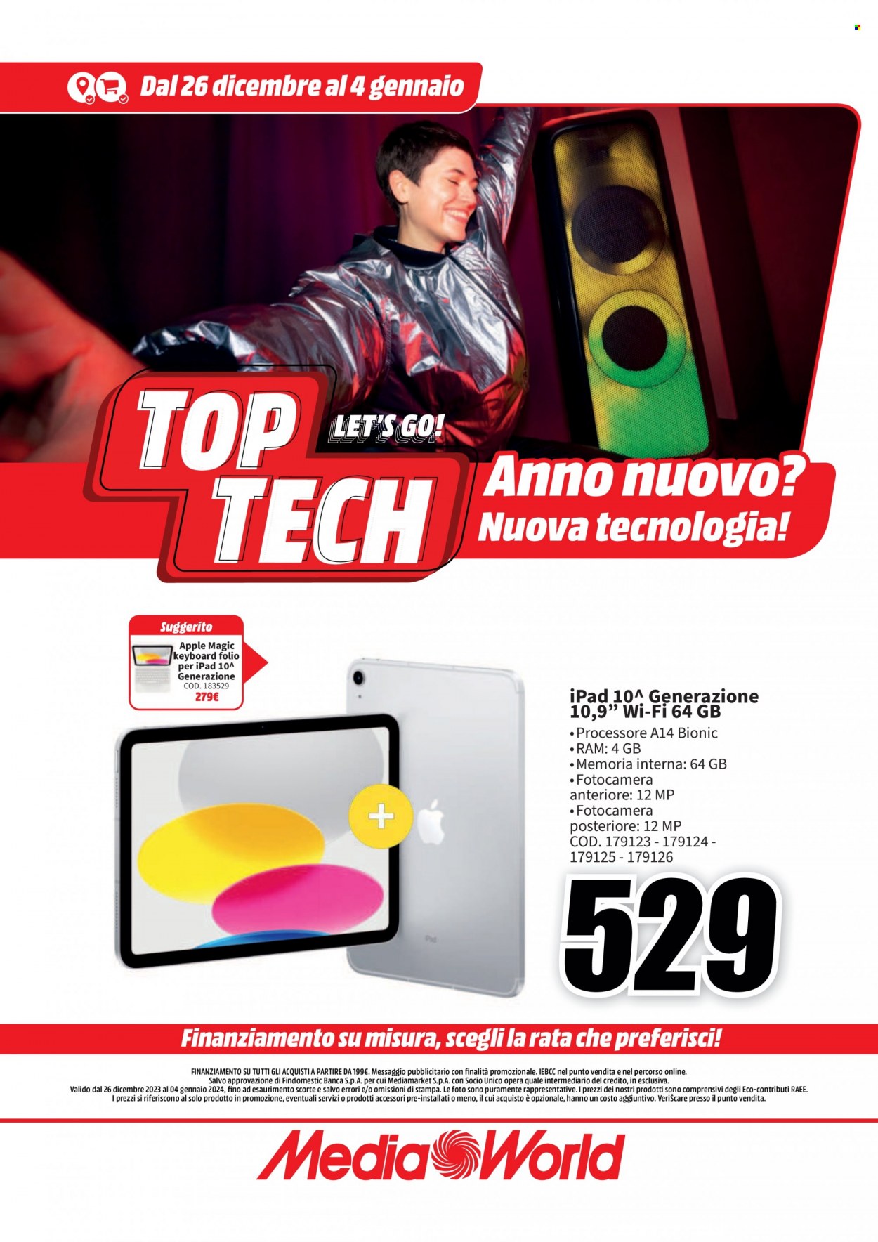 Volantino MediaWorld - 26/12/2023 - 4/1/2024. Pagina 30