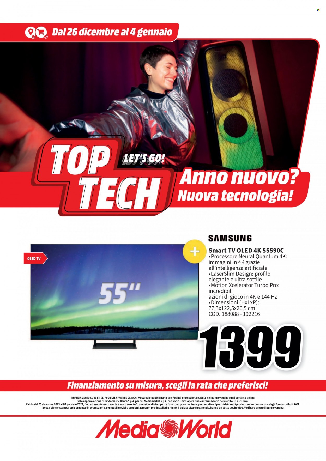 Volantino MediaWorld - 26/12/2023 - 4/1/2024. Pagina 39