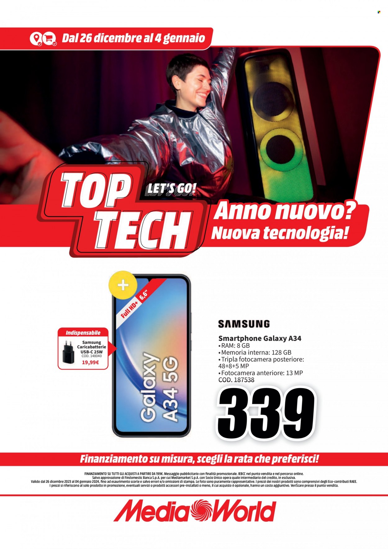 Volantino MediaWorld - 26/12/2023 - 4/1/2024. Pagina 48