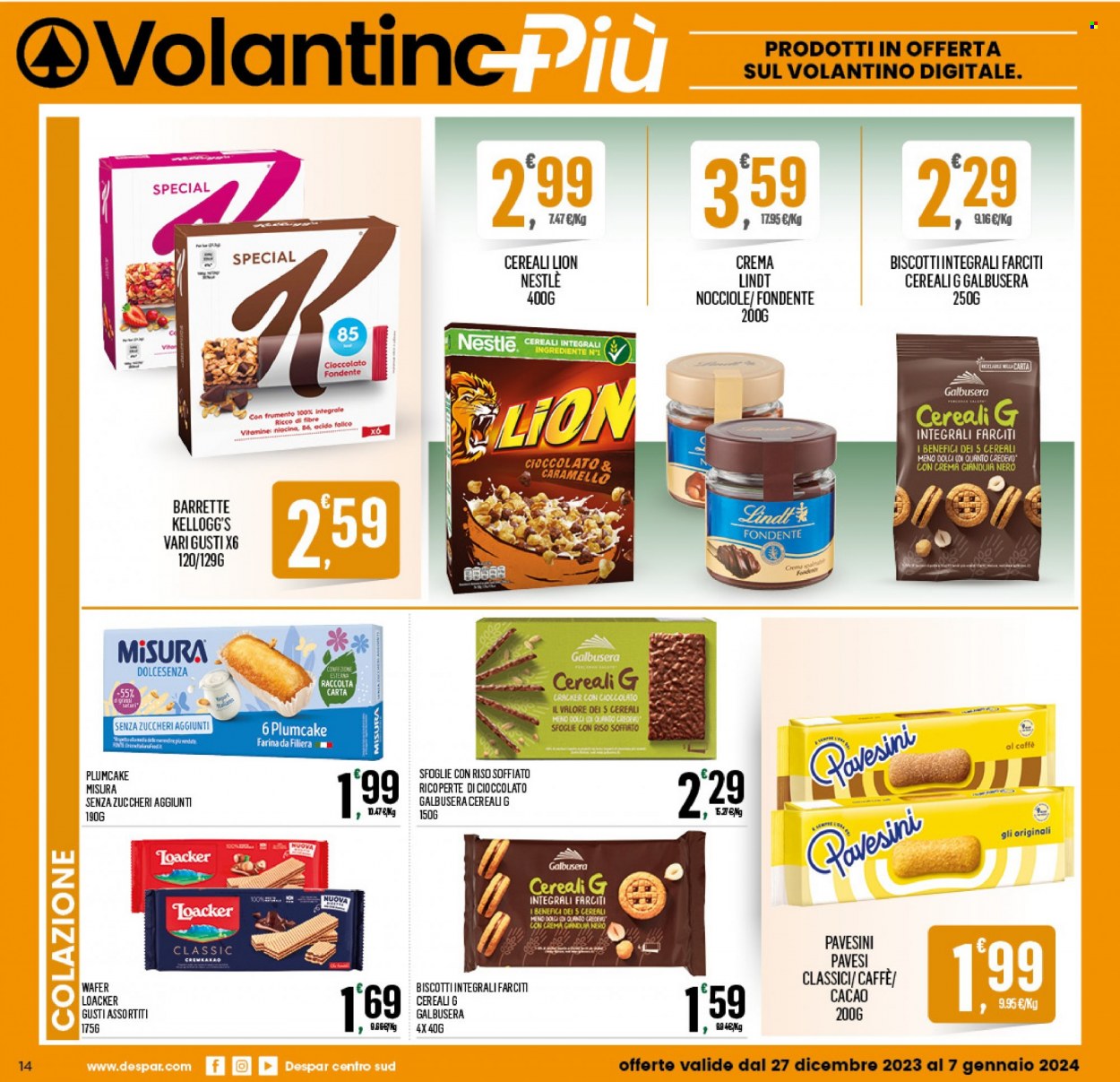 Volantino Despar - 27/12/2023 - 7/1/2024. Pagina 14