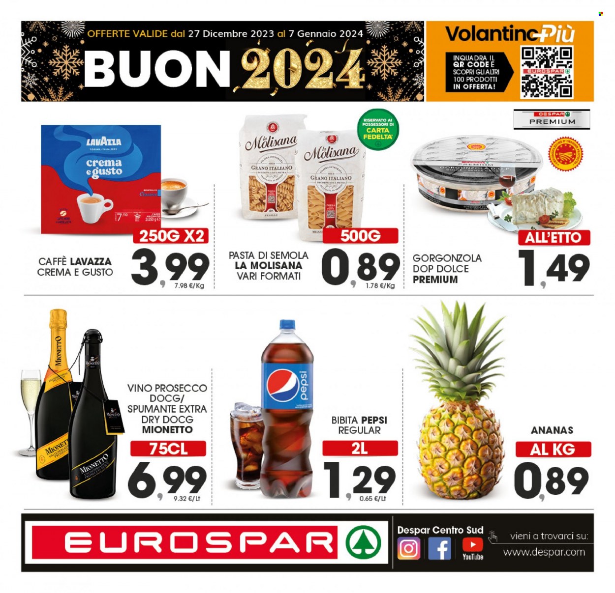 Volantino Eurospar - 27/12/2023 - 7/1/2024. Pagina 1