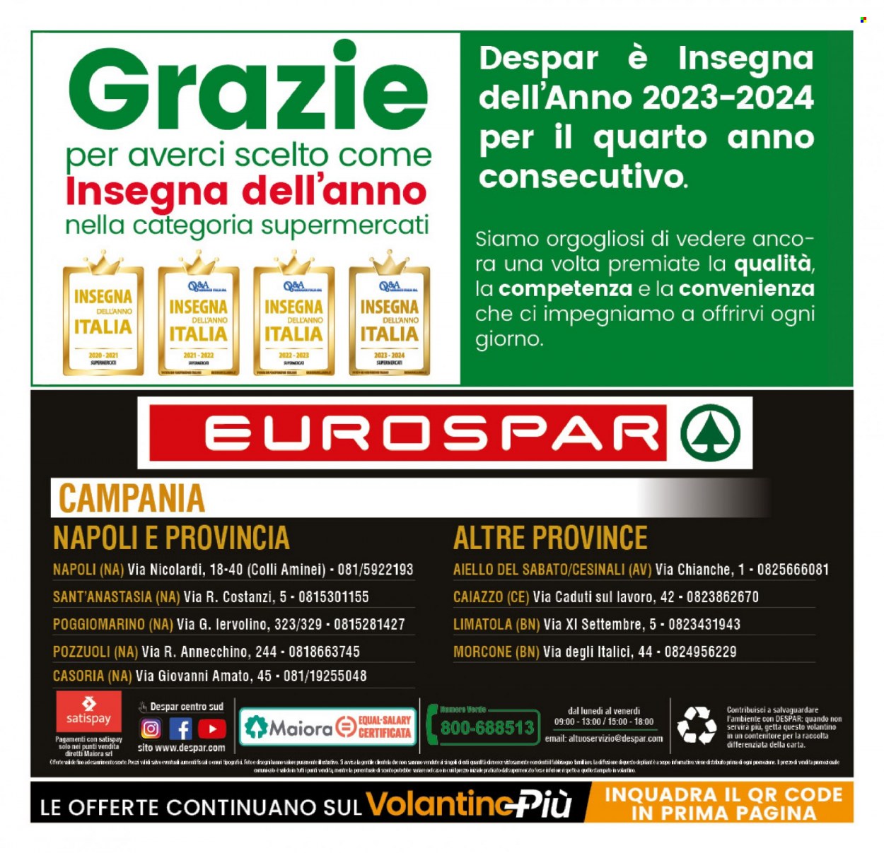 Volantino Eurospar - 27/12/2023 - 7/1/2024. Pagina 12