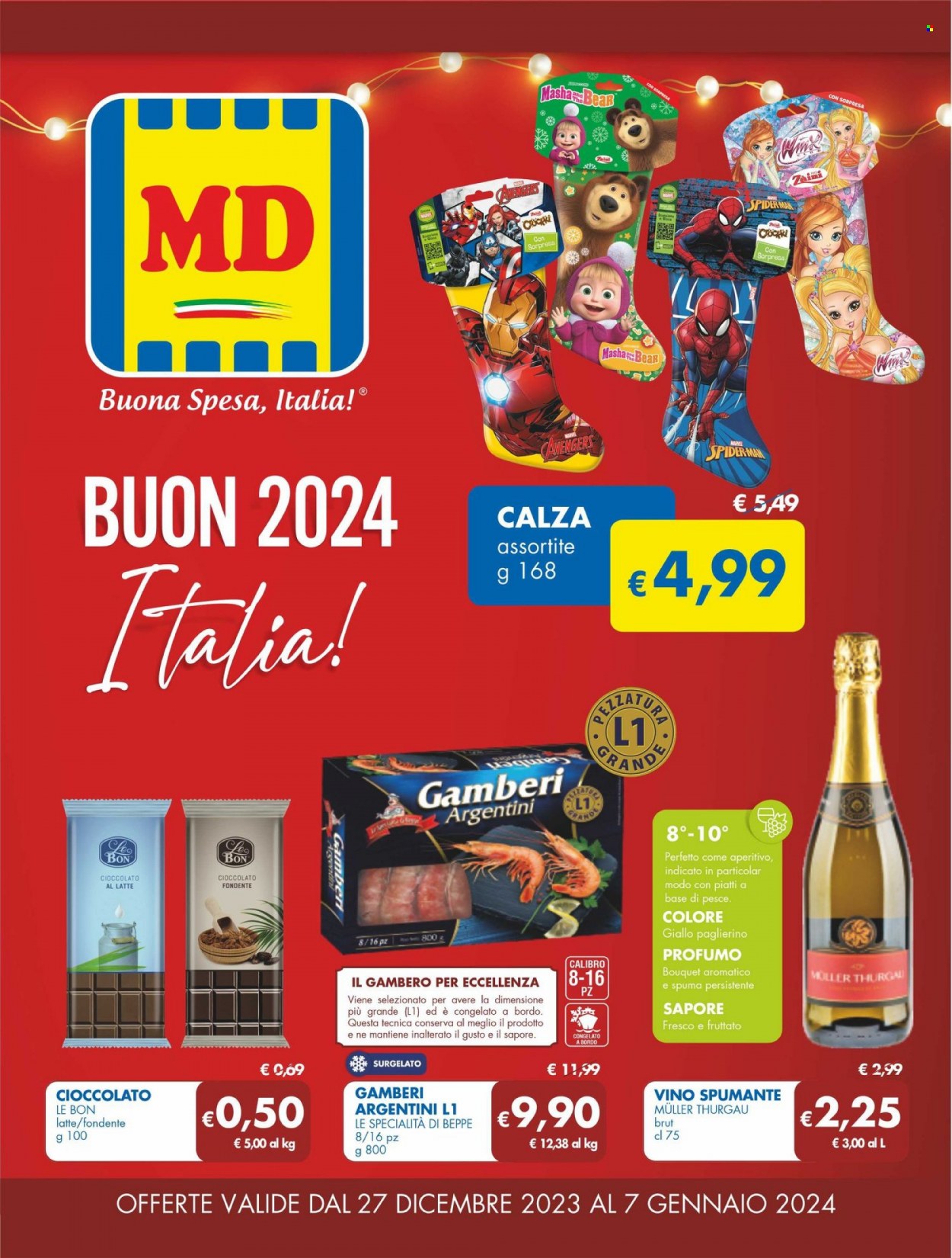 Volantino MD Discount - 27/12/2023 - 7/1/2024. Pagina 1