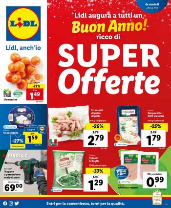 Volantino Lidl - 2/1/2024 - 7/1/2024.