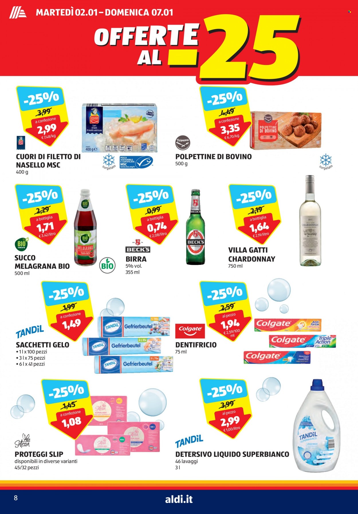 Volantino Aldi - 2/1/2024 - 7/1/2024. Pagina 8