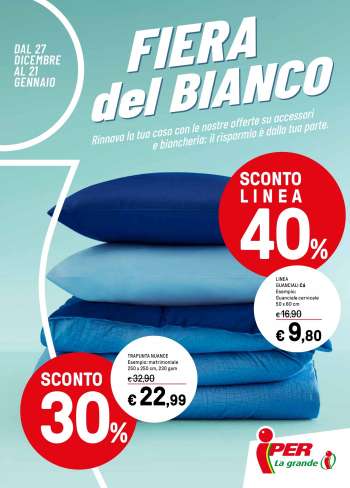 Volantino Iper, La grande i - 27/12/2023 - 21/1/2024.