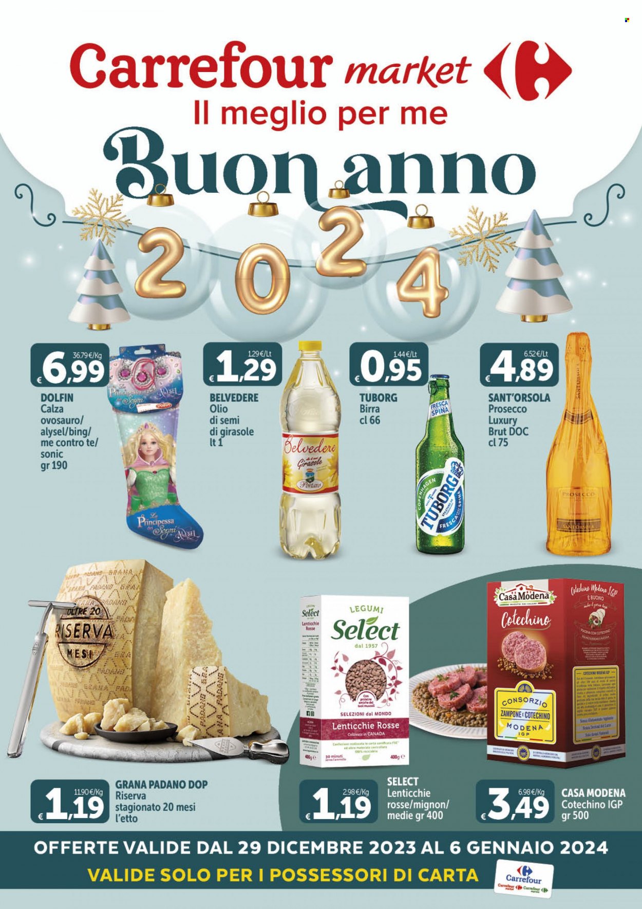 Leták Carrefour - 29.12.2023 - 6.1.2024. Strana 1