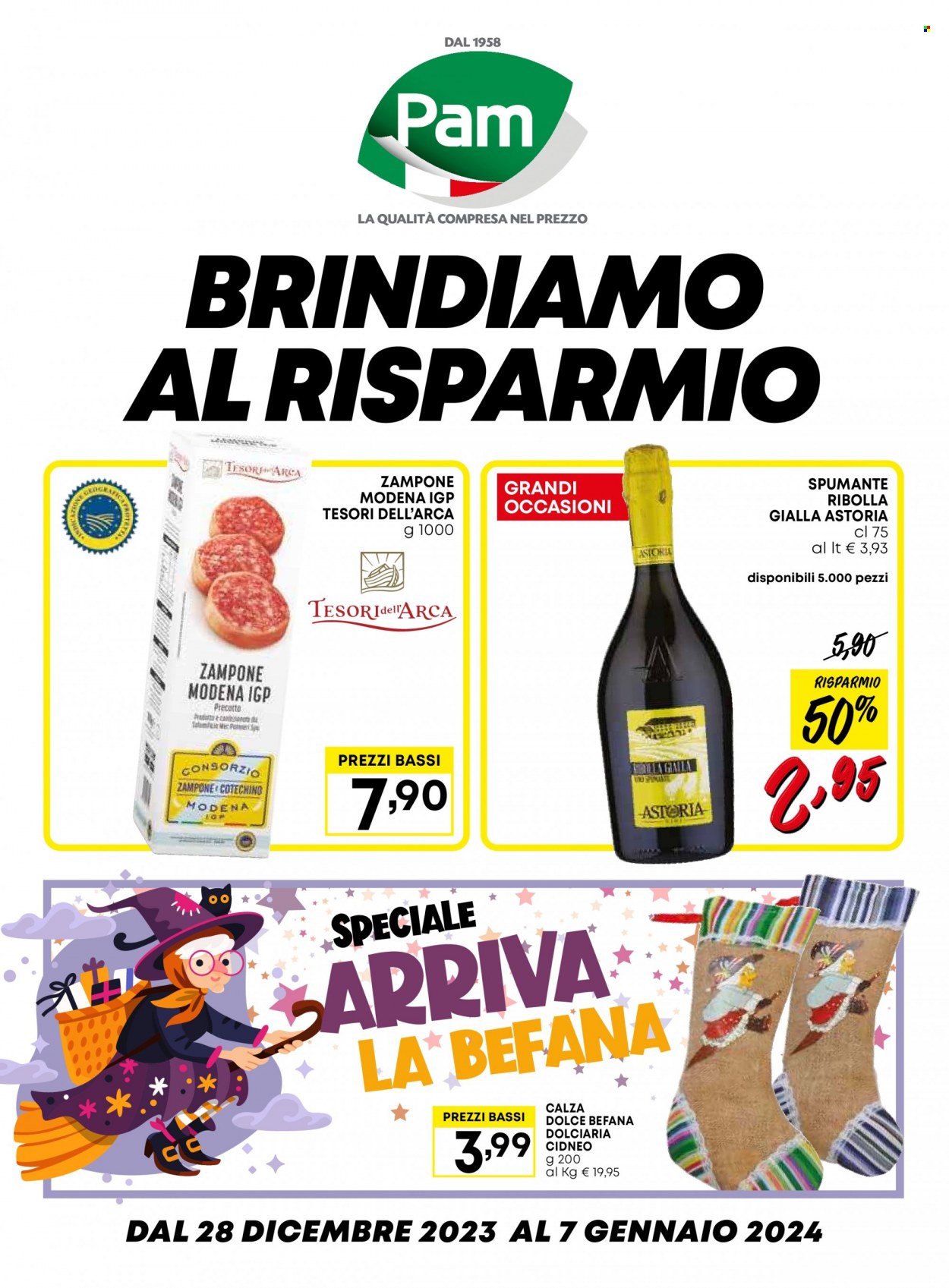 Volantino Pam Panorama - 28/12/2023 - 7/1/2024. Pagina 1