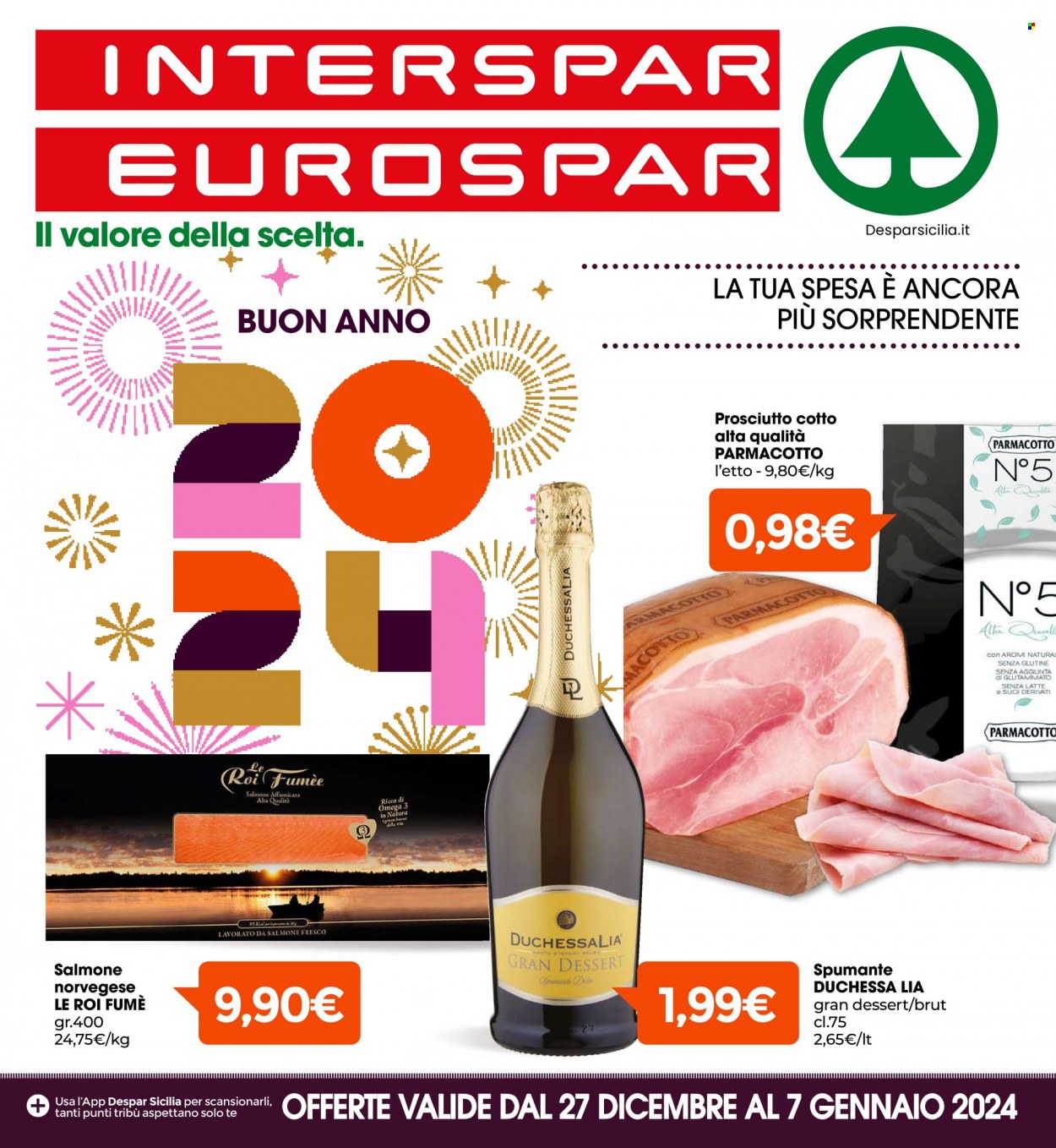 Volantino Eurospar - 27/12/2023 - 7/1/2024. Pagina 1