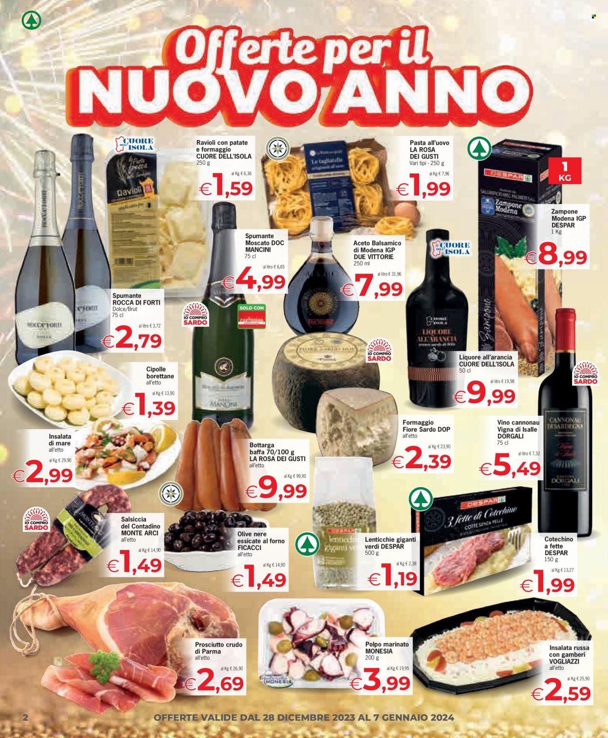 Leták Eurospar - 28.12.2023 - 7.1.2024. Strana 2