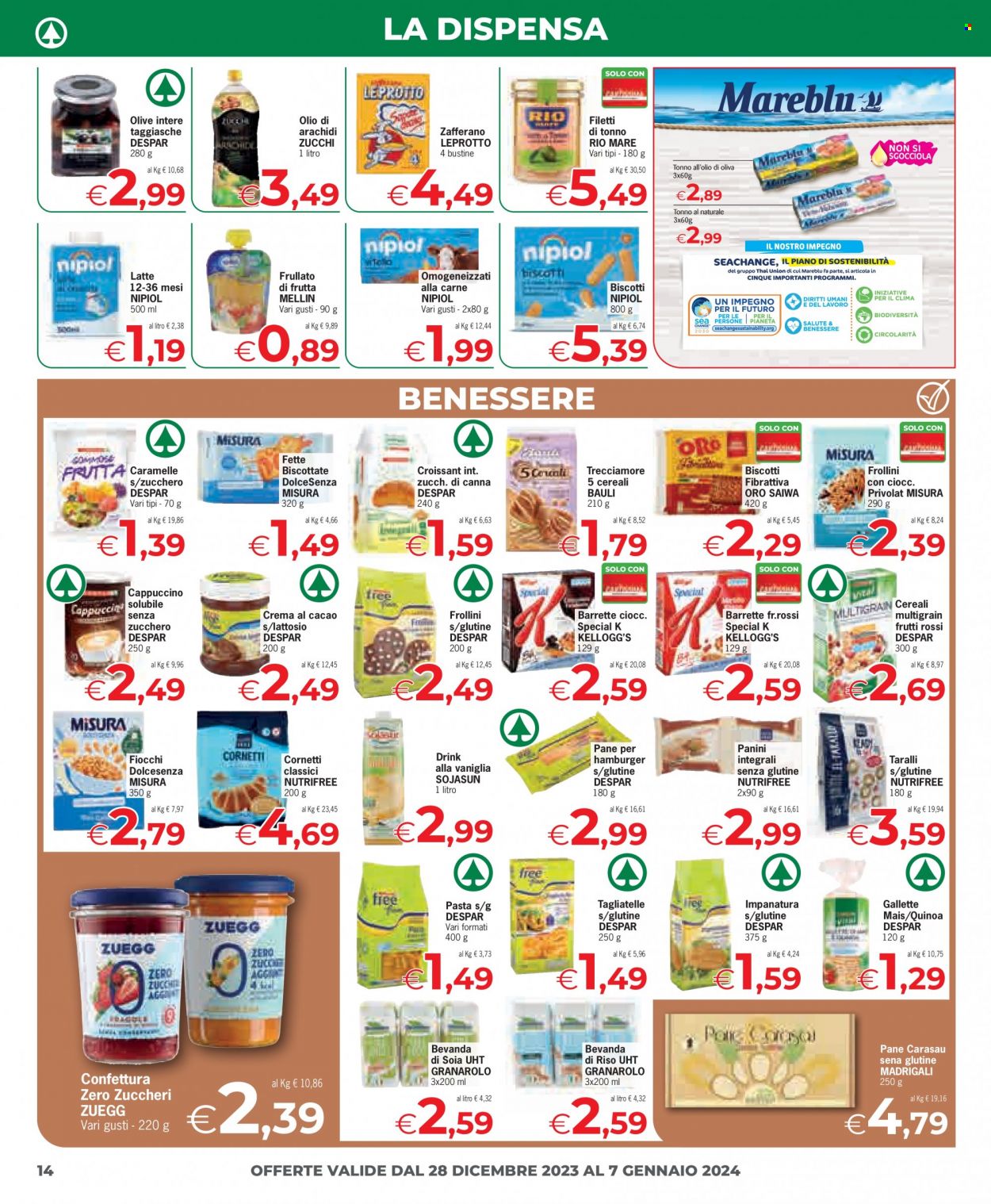Leták Eurospar - 28.12.2023 - 7.1.2024. Strana 14