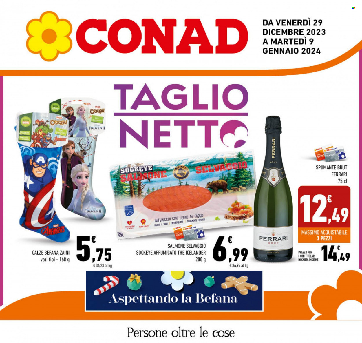 Volantino Conad - 29/12/2023 - 9/1/2024. Pagina 1