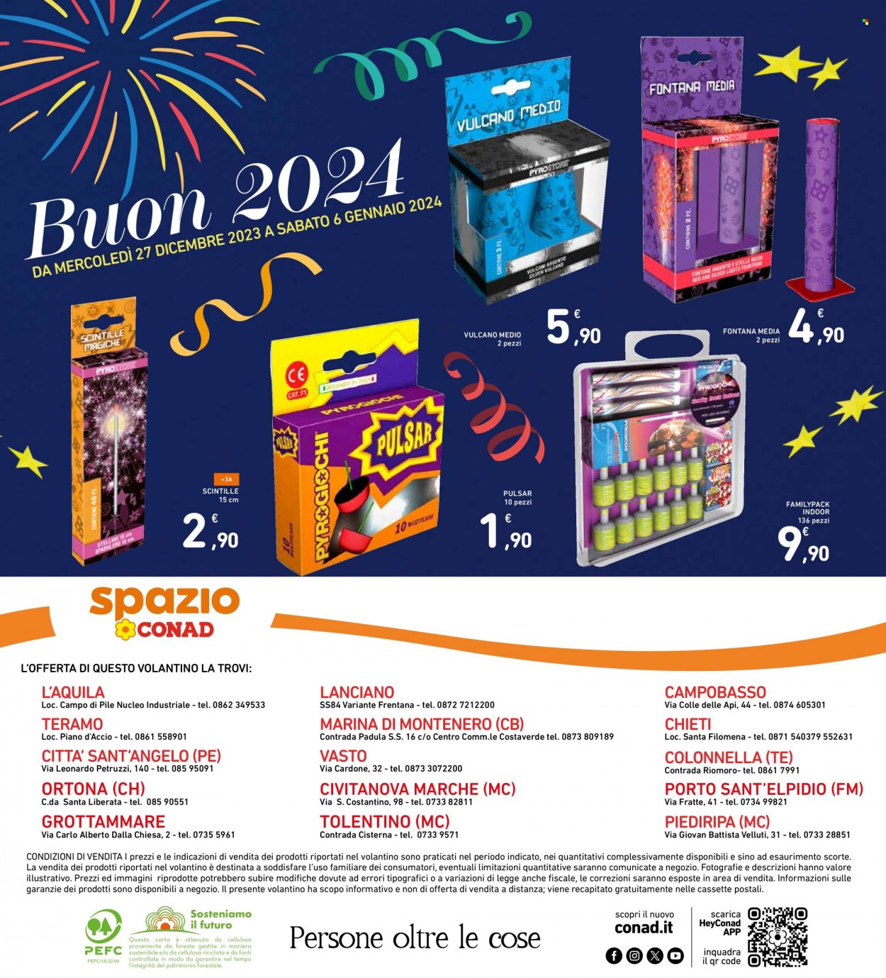Volantino Spazio Conad - 27/12/2023 - 6/1/2024. Pagina 40