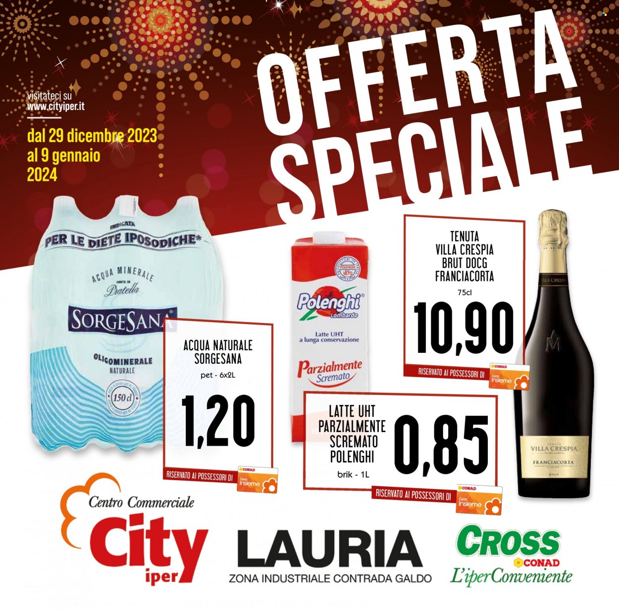 Volantino Conad Superstore - 29/12/2023 - 9/1/2024. Pagina 1
