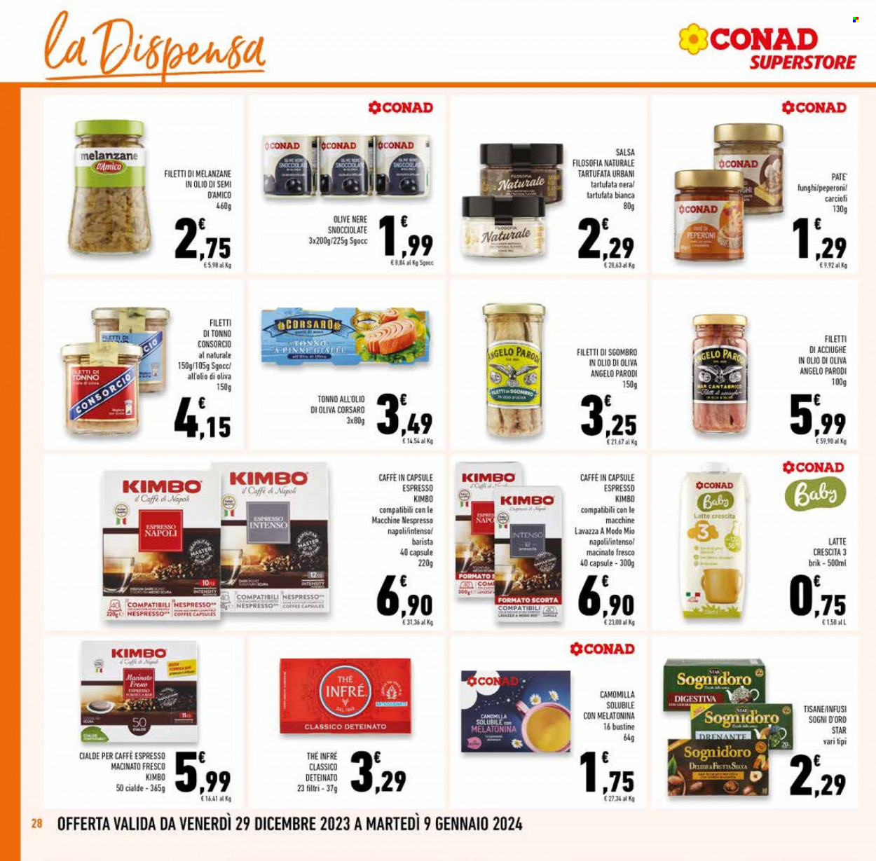 Volantino Conad Superstore - 29/12/2023 - 9/1/2024. Pagina 28
