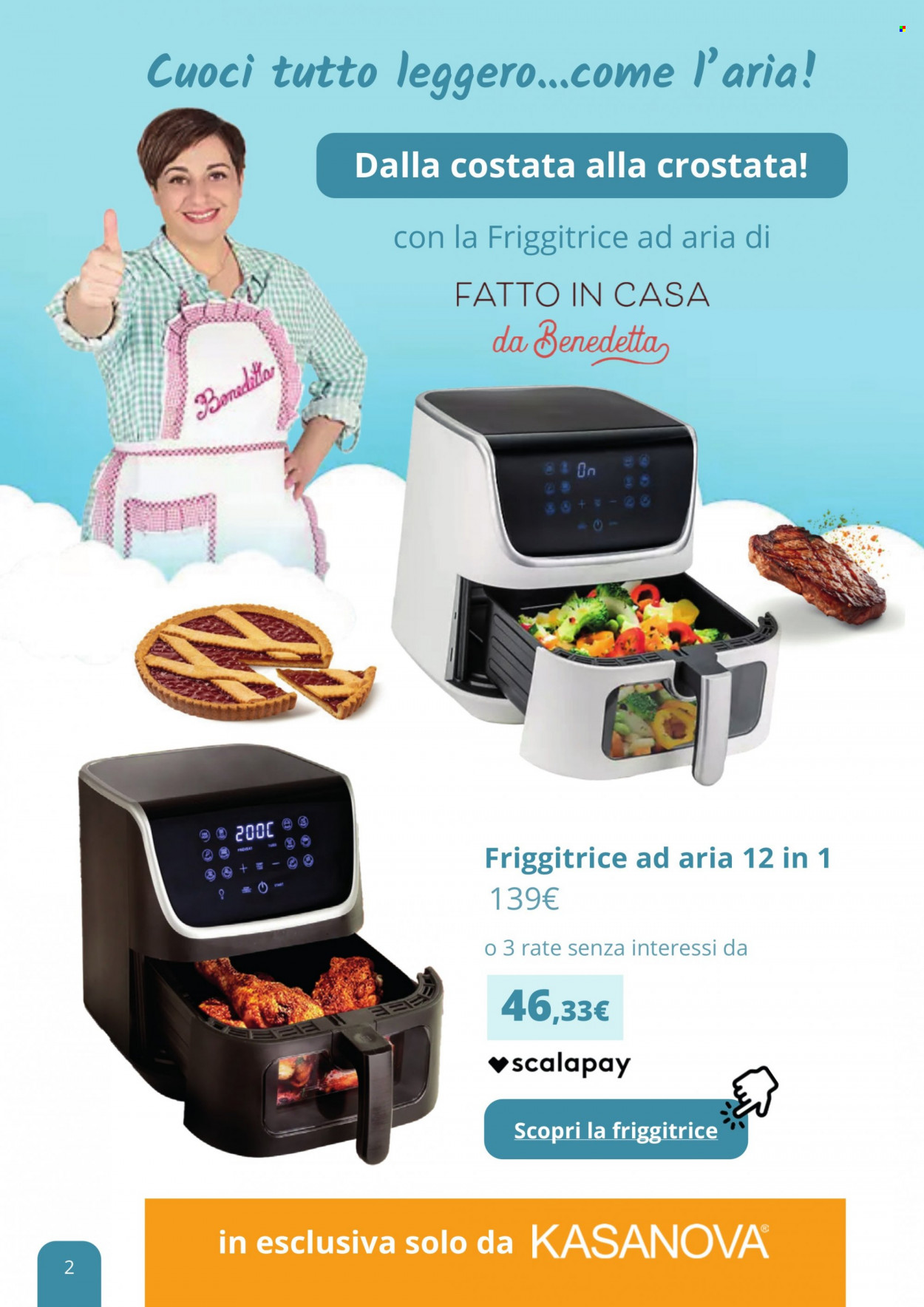 thumbnail - Volantino Kasanova - Prodotti in offerta - friggitrice, friggitrice ad aria. Pagina 3.