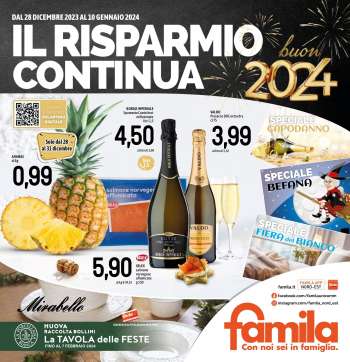 Volantino Famila - 28/12/2023 - 10/1/2024.