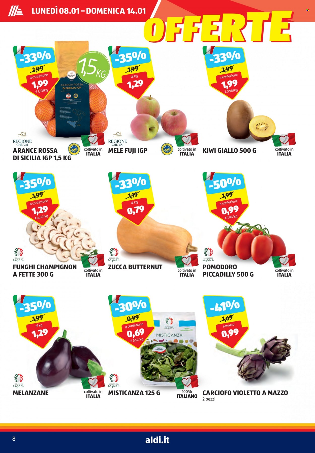 Volantino Aldi - 8/1/2024 - 14/1/2024. Pagina 8