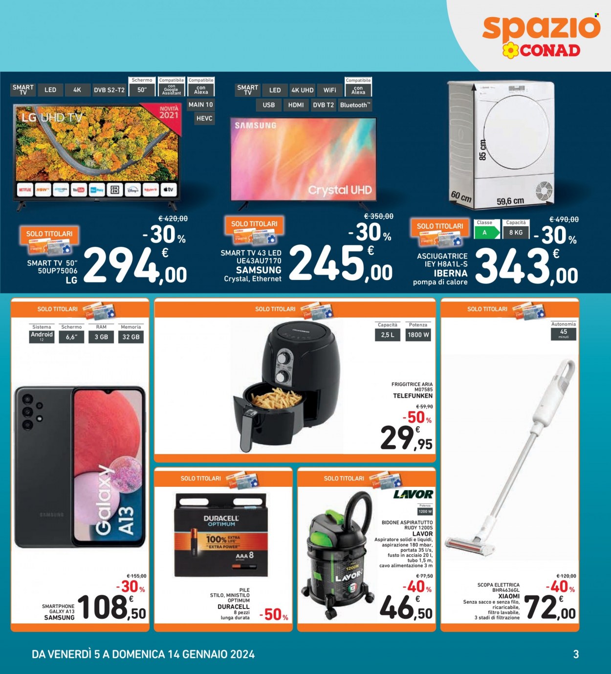 Volantino Spazio Conad - 5/1/2024 - 14/1/2024. Pagina 3