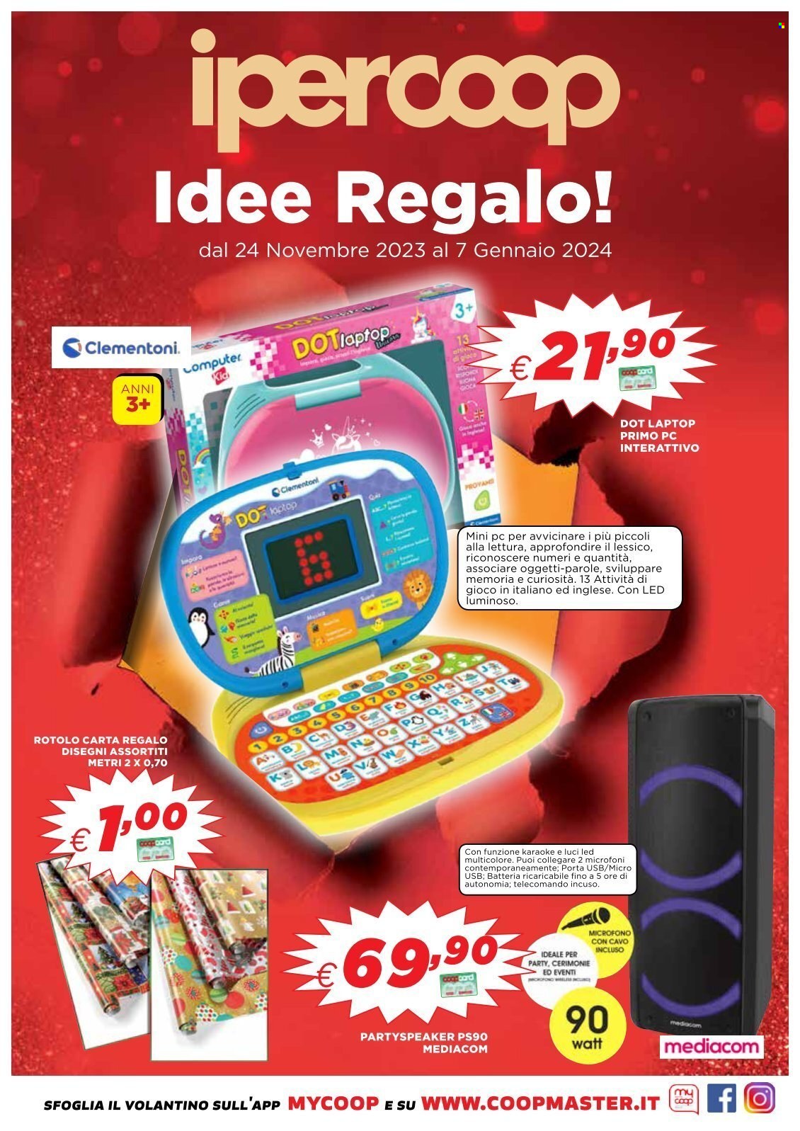 Leták Coop - 24.11.2023 - 7.1.2024. Strana 1