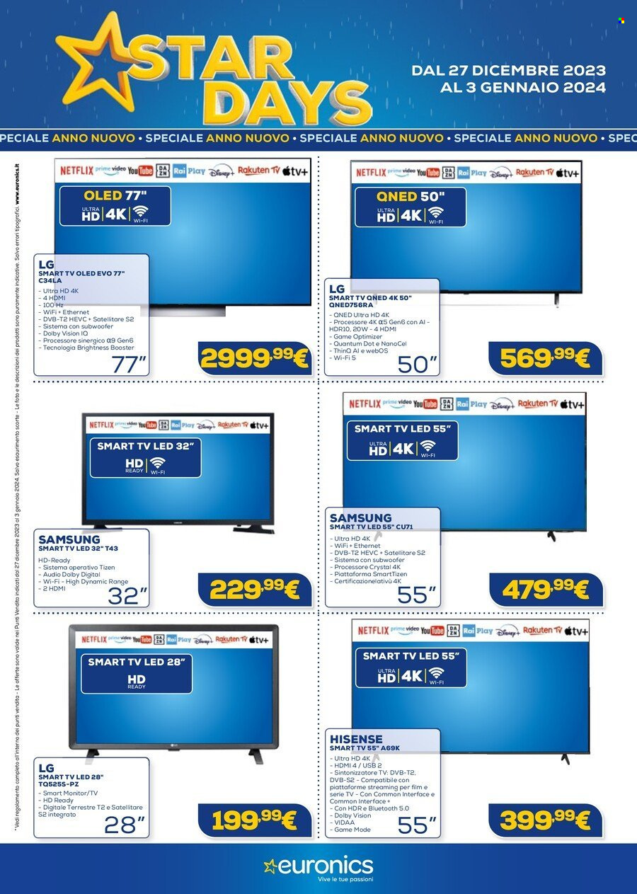 Volantino Euronics - 27/12/2023 - 3/1/2024. Pagina 2