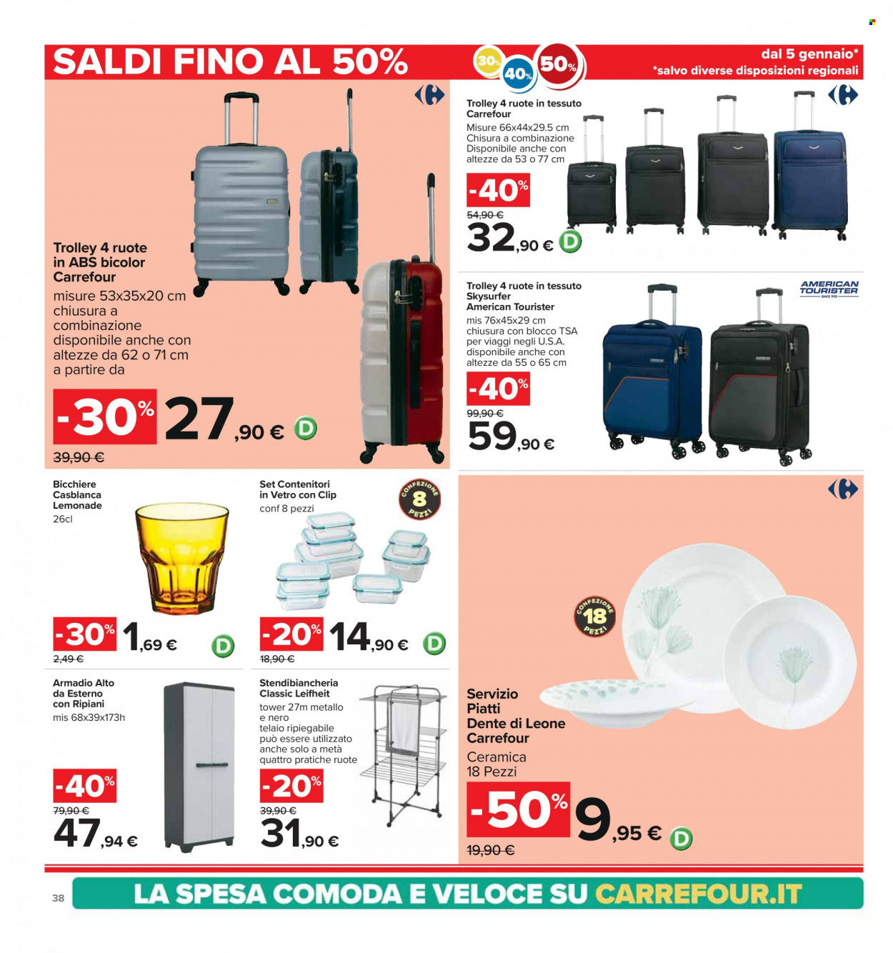Volantino Carrefour - 5/1/2024 - 17/1/2024. Pagina 38