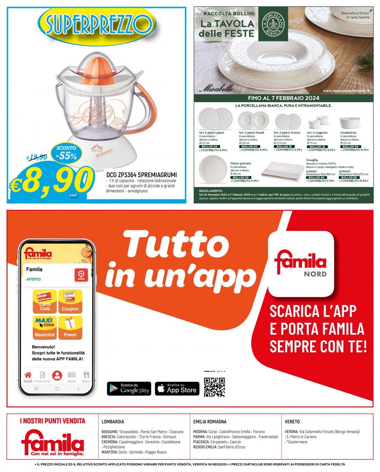 Volantino Famila - 3/1/2024 - 10/1/2024. Pagina 24