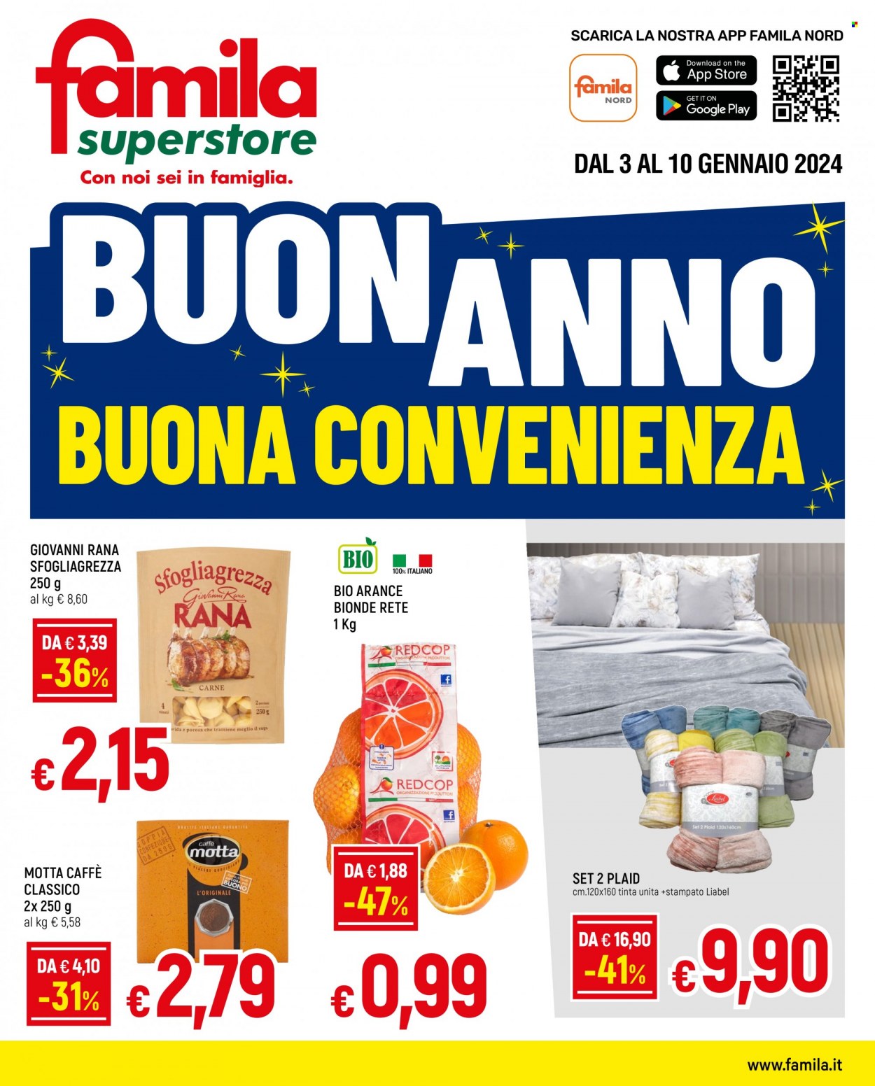 Volantino Famila - 28/12/2023 - 10/1/2024. Pagina 1