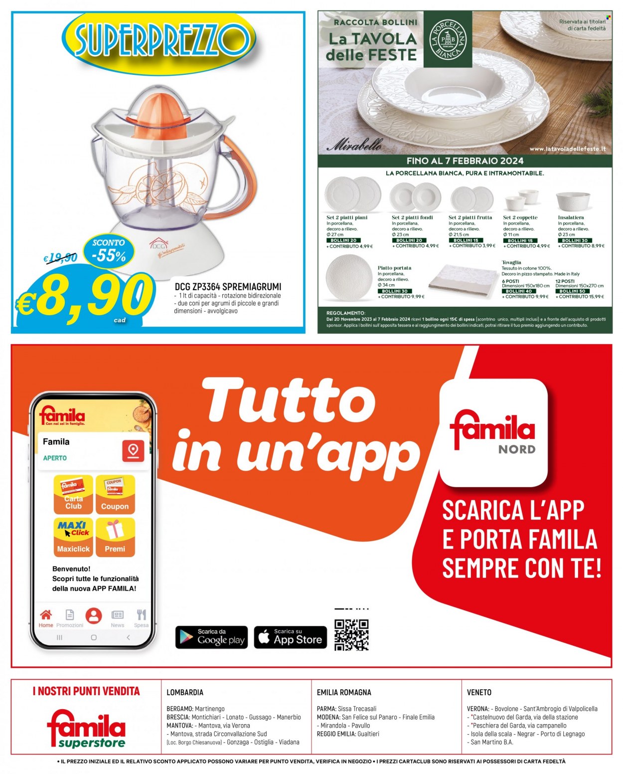 Volantino Famila - 28/12/2023 - 10/1/2024. Pagina 24