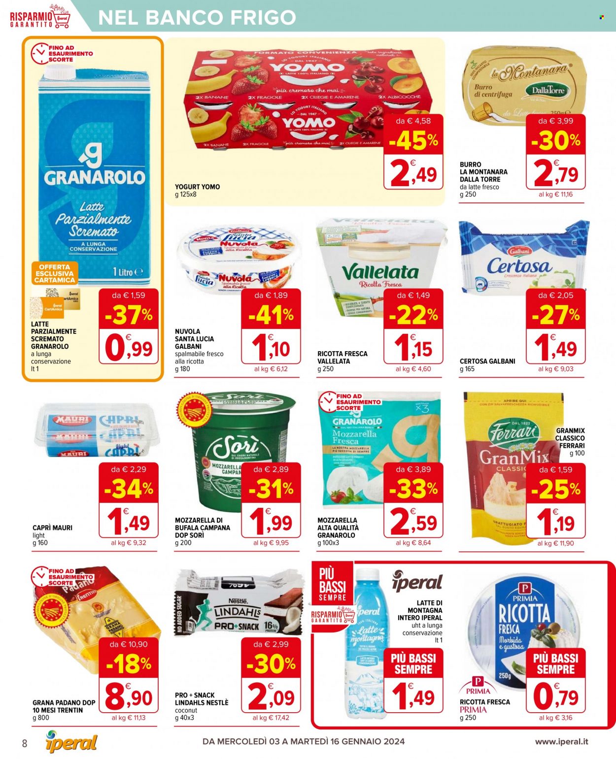Volantino Iperal - 3/1/2024 - 16/1/2024. Pagina 8