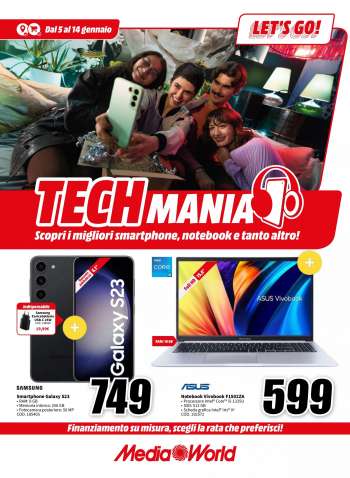 Volantino MediaWorld - 5/1/2024 - 14/1/2024.